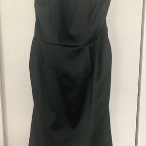 Express Black Strapless Dress